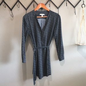 Super versatile shirt-dress/tunic, navy w white